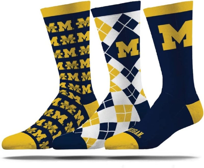 Strideline Store Mens NCAA Dress Socks- The Executive 3 Pack-One Size Fits Most - Image 1